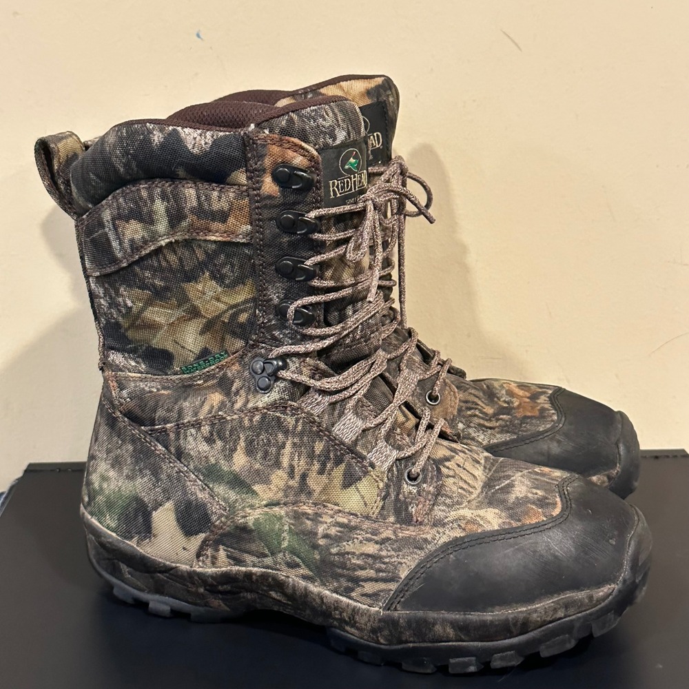 RedHead Mens Camo Hunting Boots 800g Thinsulate Waterproof Bone-Dry 11M